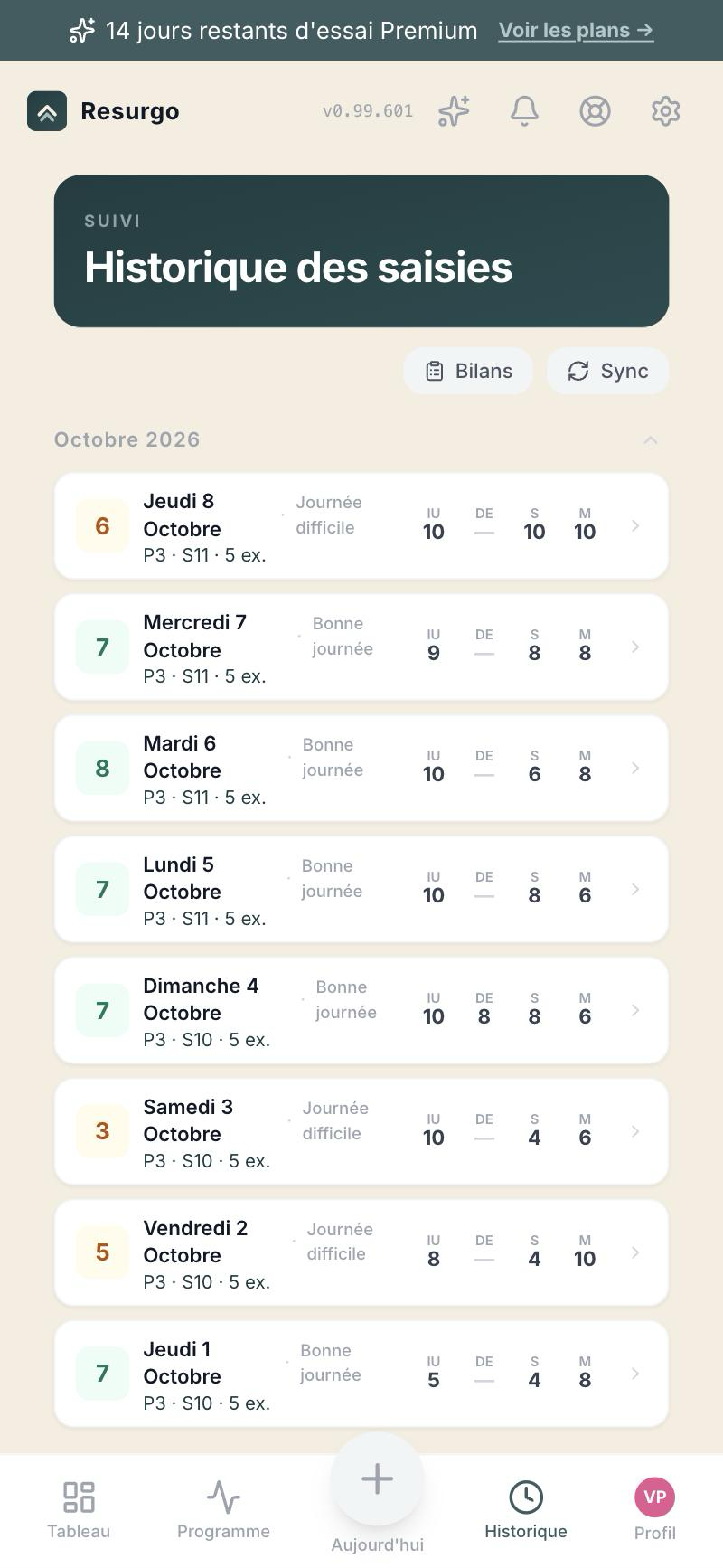 Historique